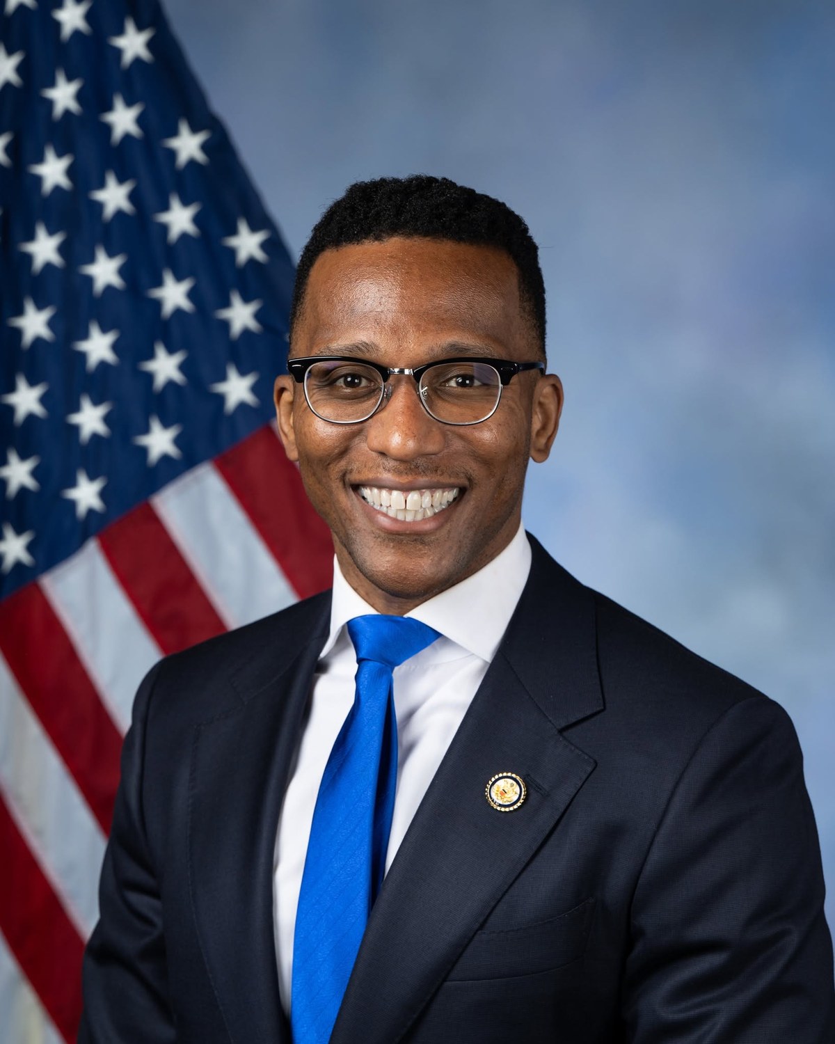 Rep. Christian Menefee, D-Texas, in his official congressional portrait