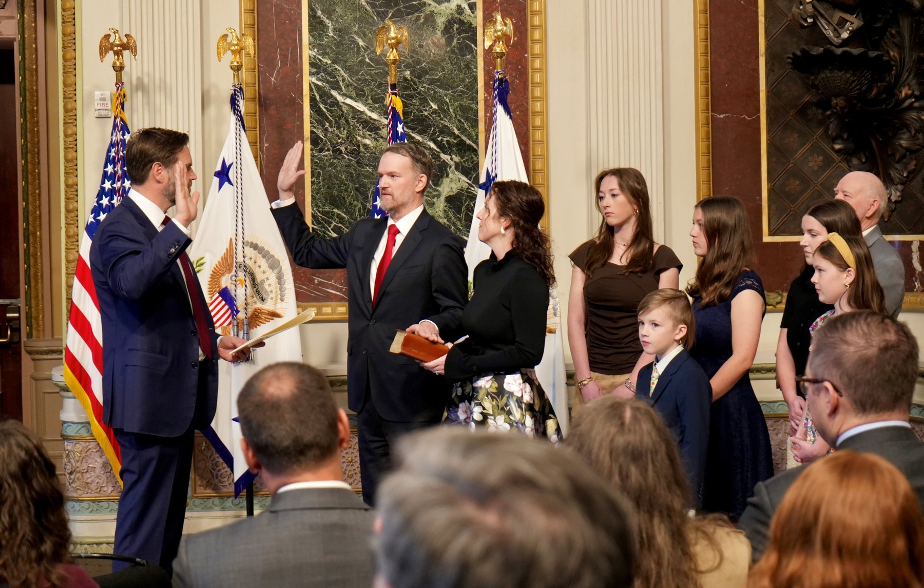 Vice President JD Vance swears in Jamieson Greer as U.S. Trade Representative