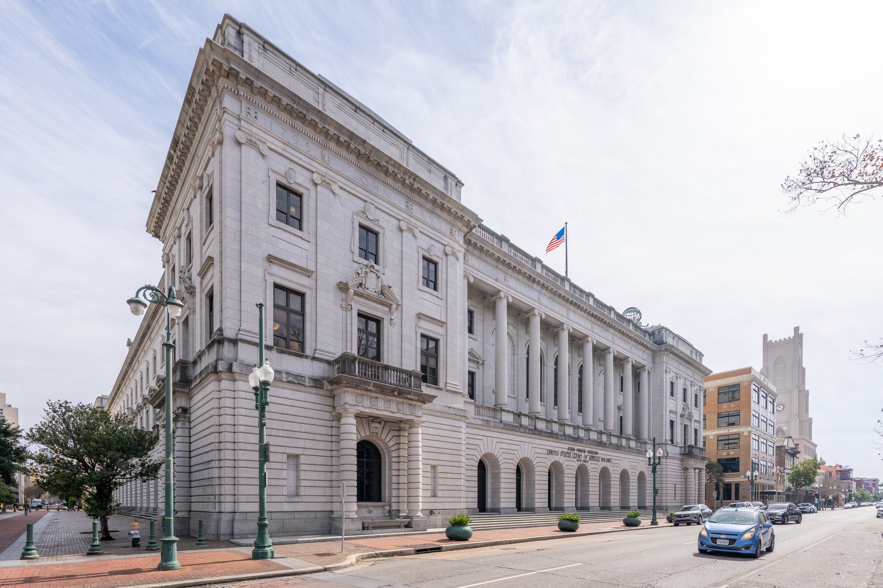 The John Minor Wisdom United States Court of Appeals Building in New Orleans, home of the Fifth Circuit
