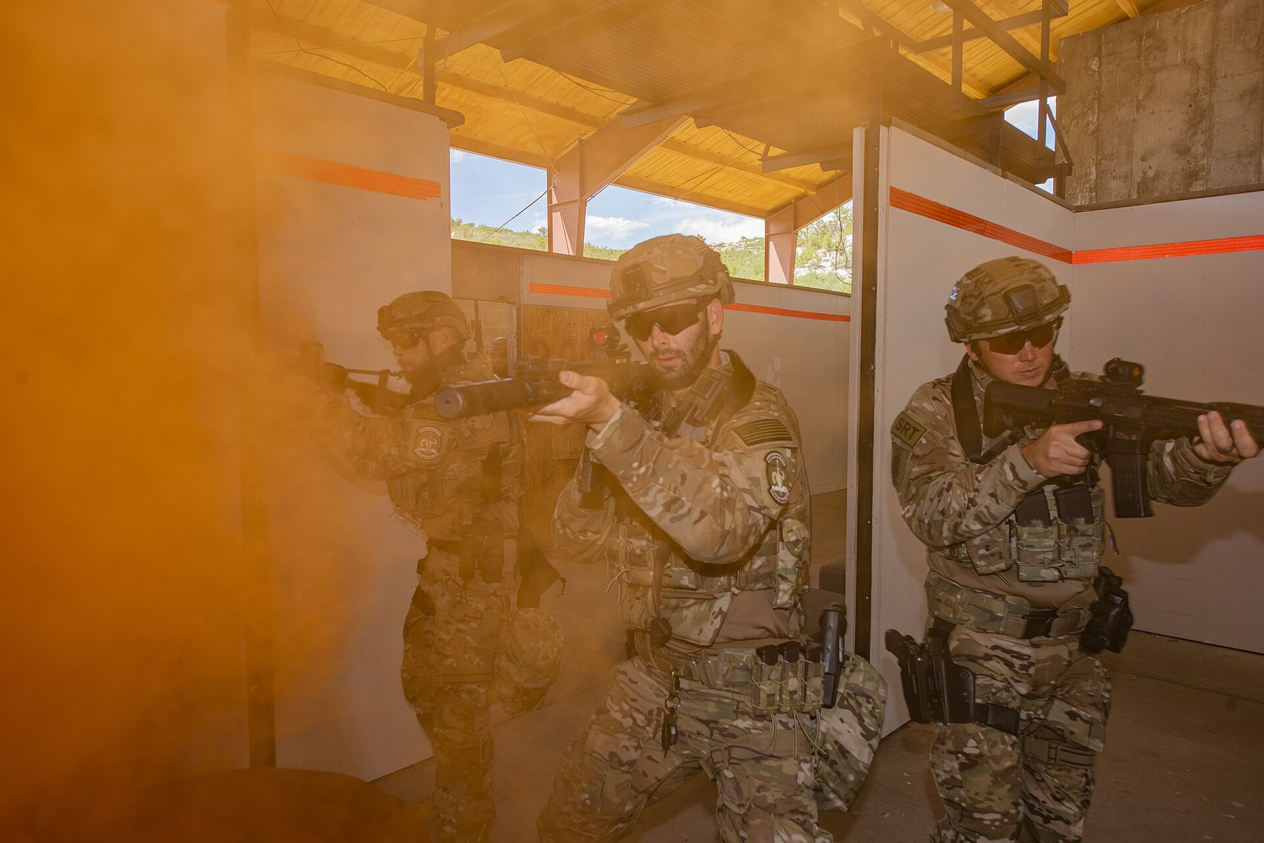 Members of the ICE Enforcement and Removal Operations Denver Field Office Special Response Team training in 2019