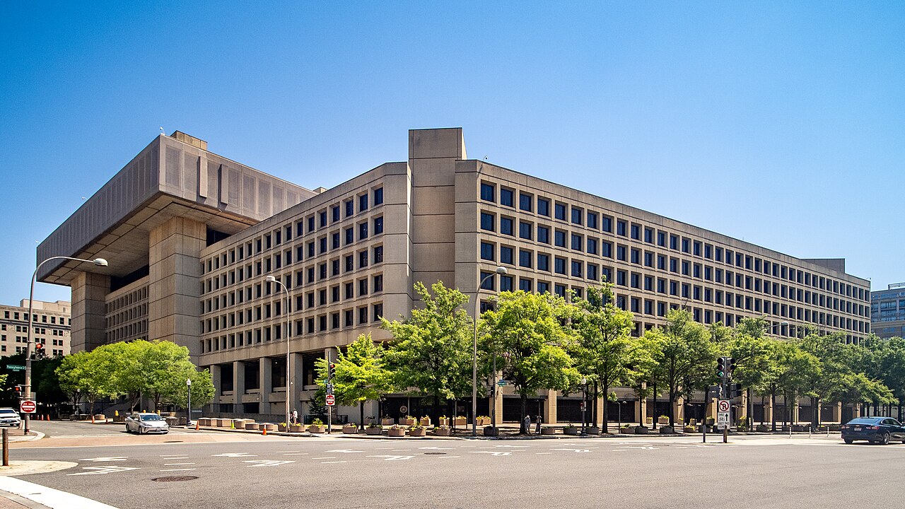 The J. Edgar Hoover FBI Headquarters building in Washington, D.C.