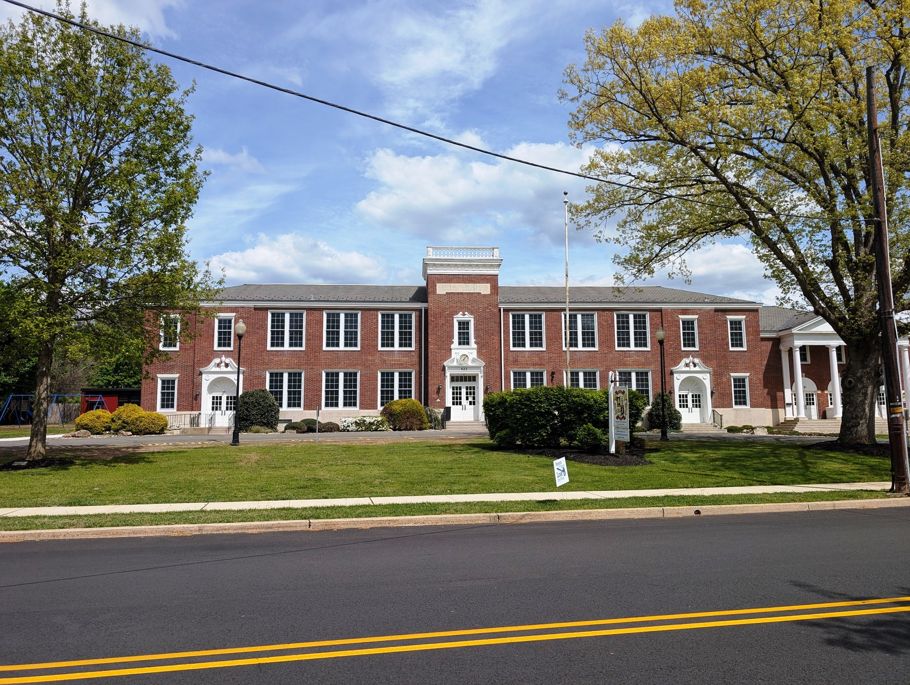 The Hopewell Valley Regional School District administrative offices at 425 South Main Street in Pennington, New Jersey