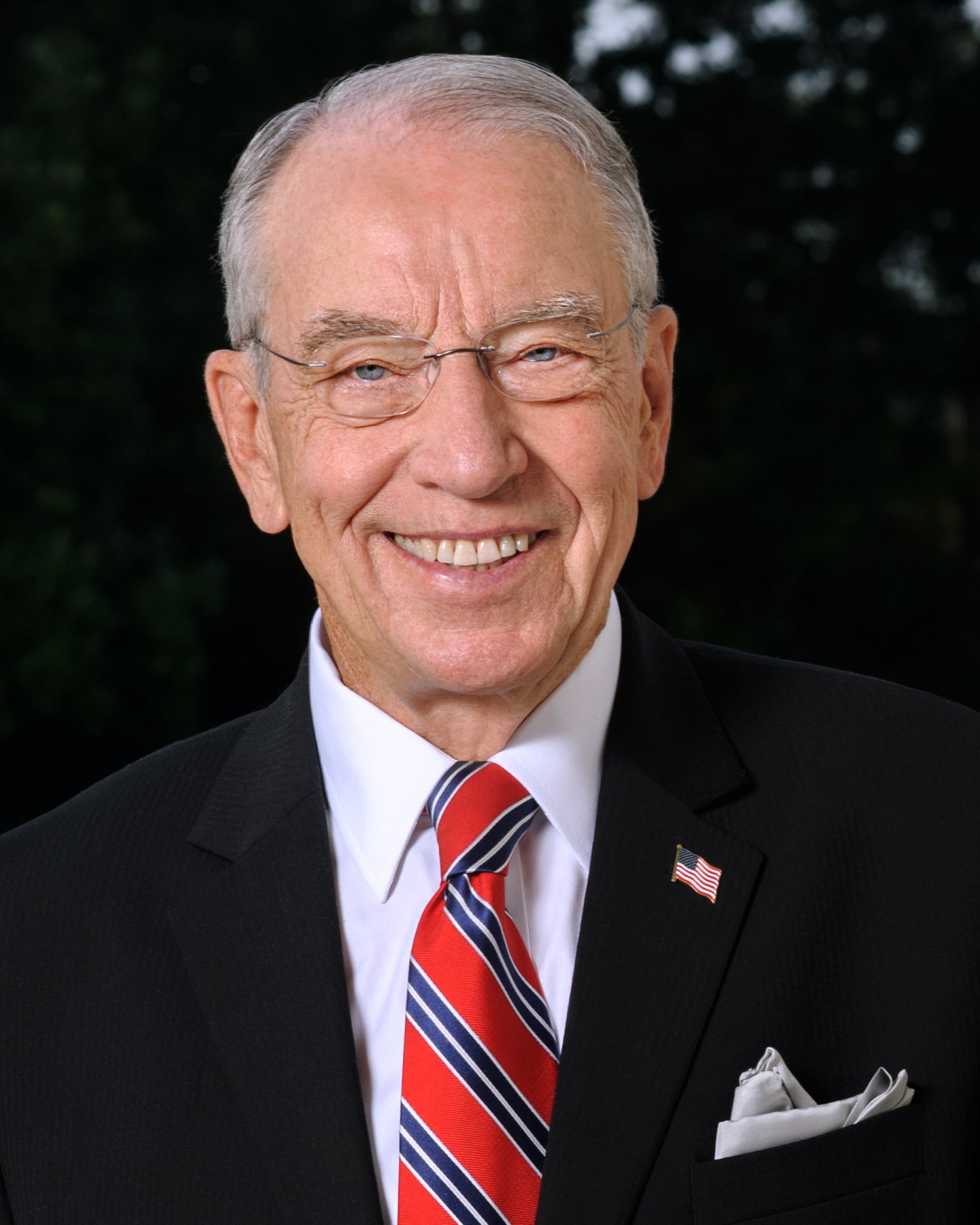 Official portrait of Senator Chuck Grassley of Iowa, chairman of the Senate Judiciary Committee