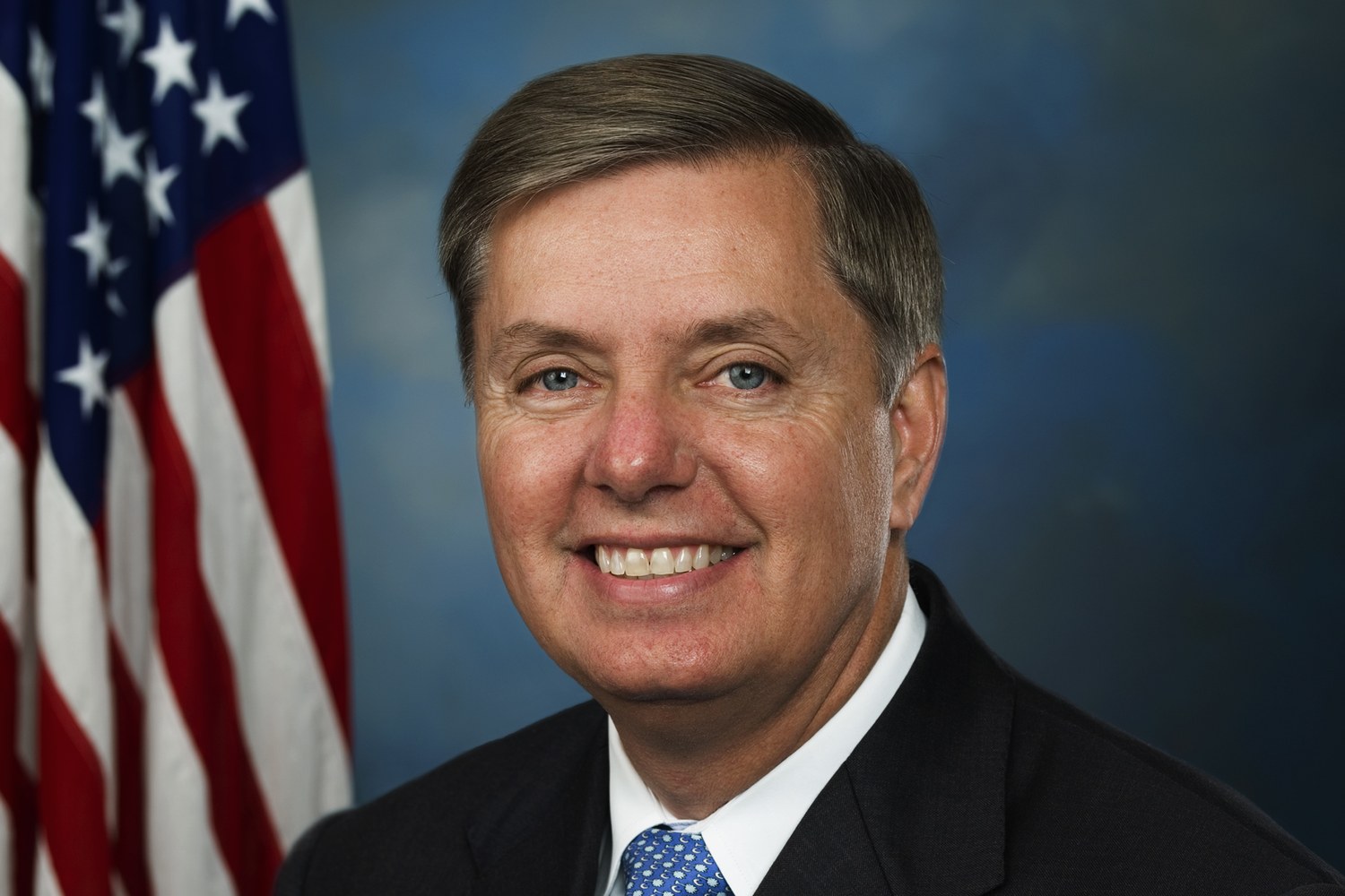 Official Senate portrait of Sen. Lindsey Graham of South Carolina, whose name the sanctions law carries