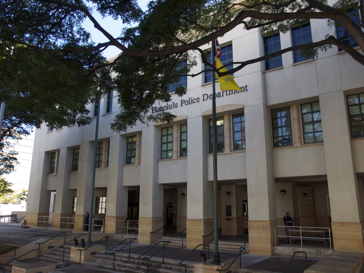 Honolulu Police Department headquarters building in downtown Honolulu