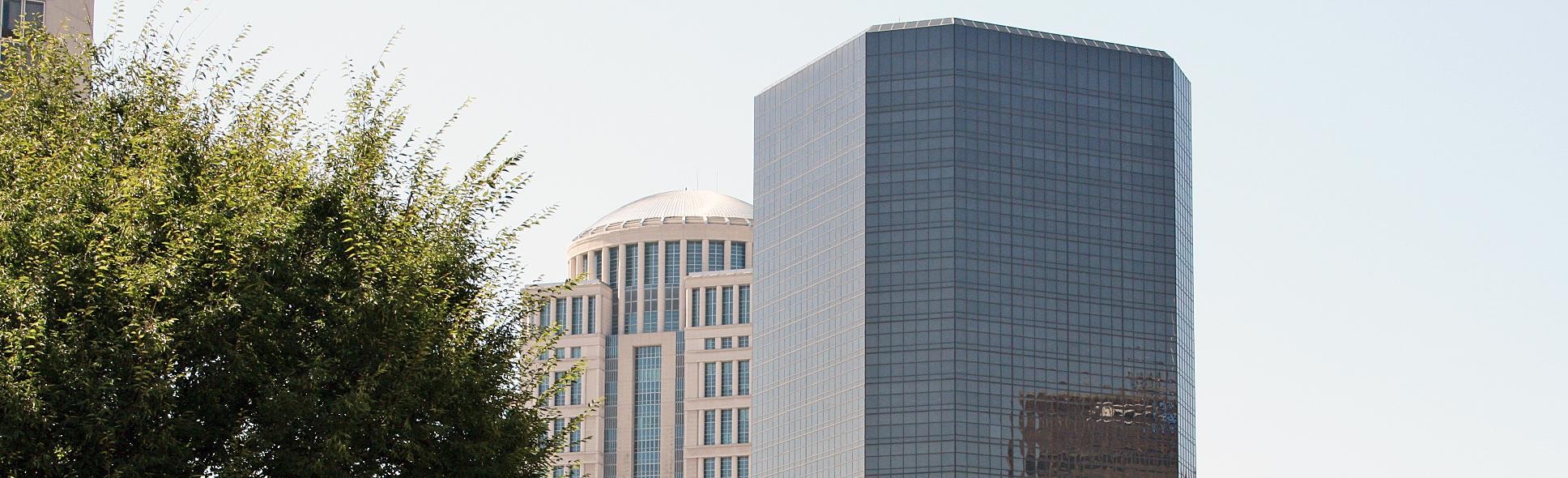 Thomas F. Eagleton United States Courthouse in St. Louis, home of the Eighth Circuit's St. Louis courtroom