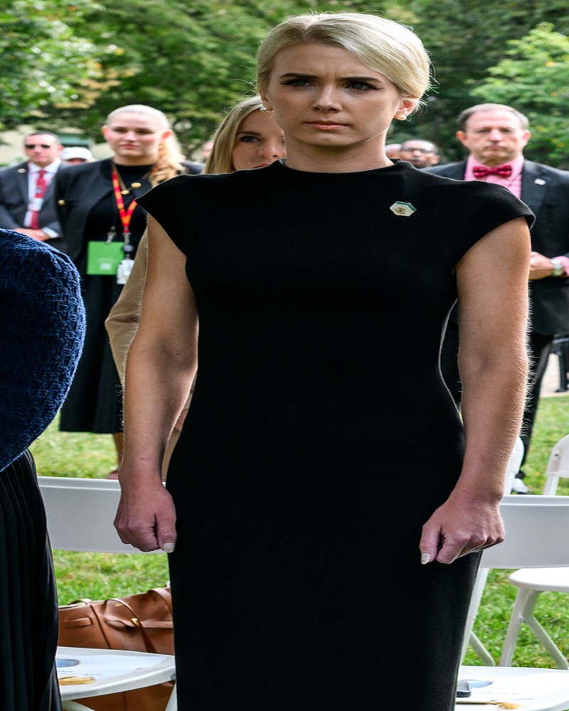 Natalie Harp at a Pentagon ceremony