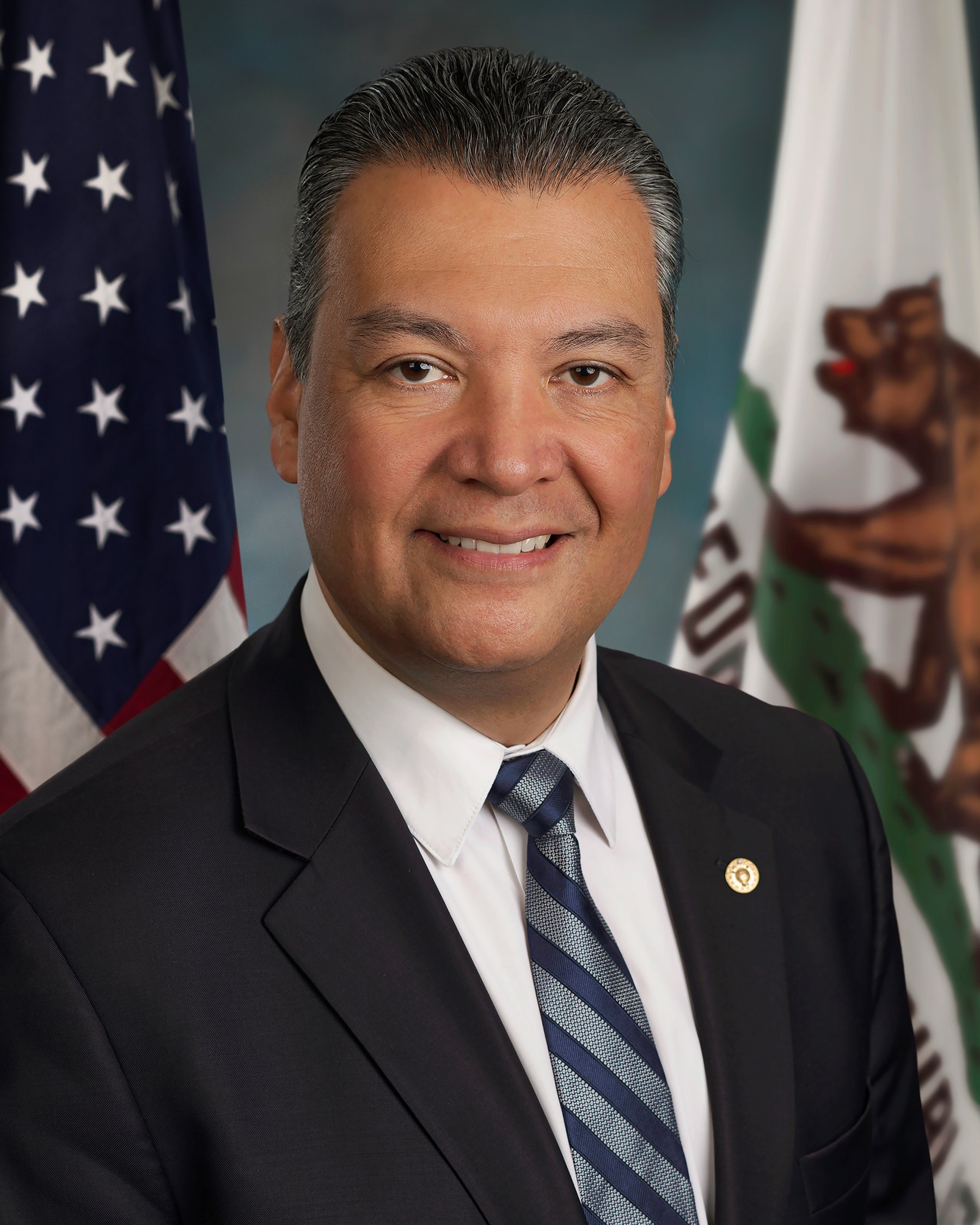U.S. Senator Alex Padilla of California, official Senate portrait