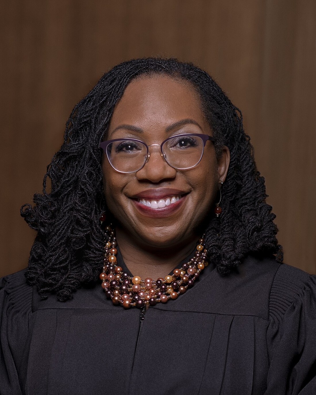 Official Supreme Court portrait of Associate Justice Ketanji Brown Jackson in judicial robes