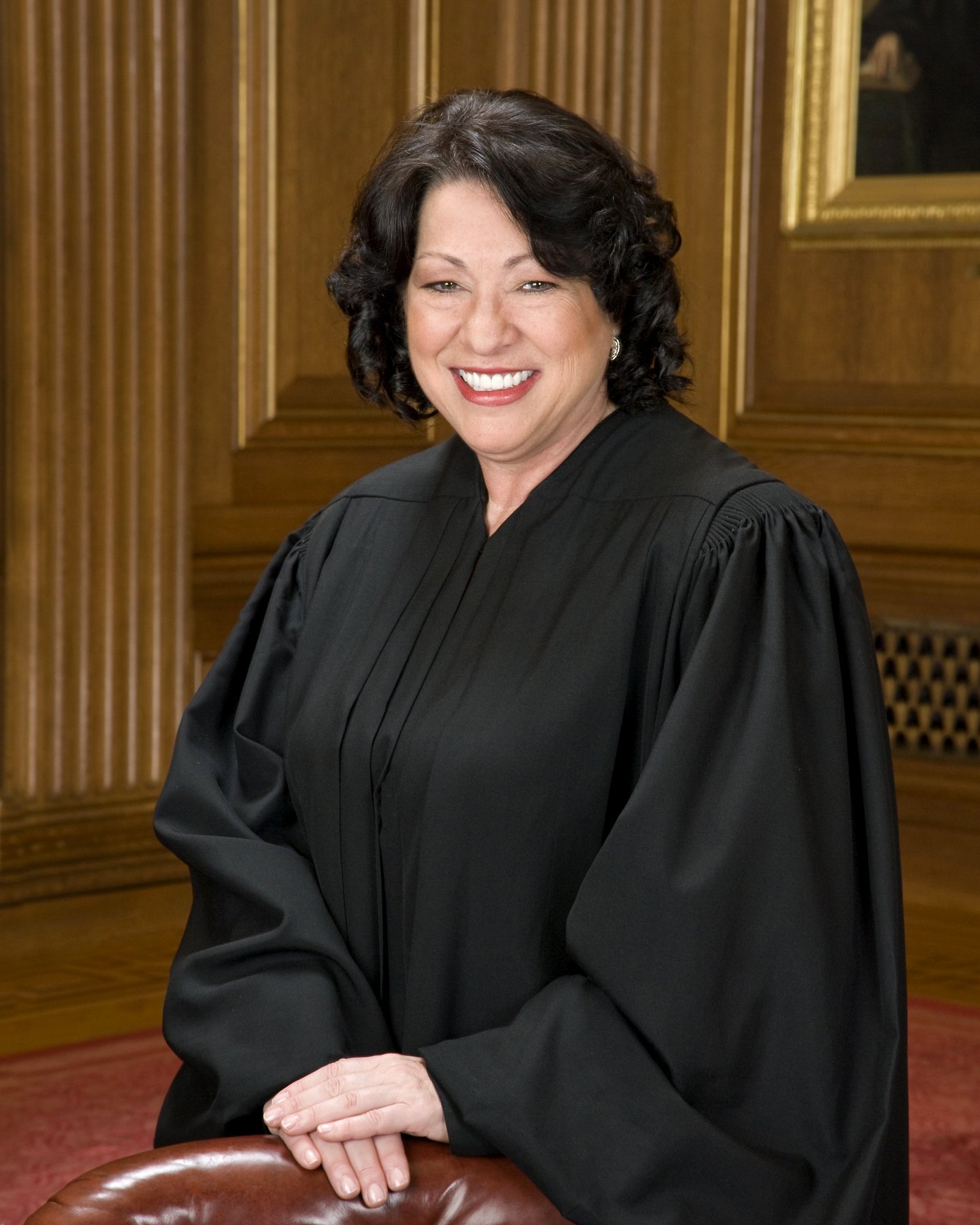 Official portrait of Supreme Court Justice Sonia Sotomayor in her judicial robe