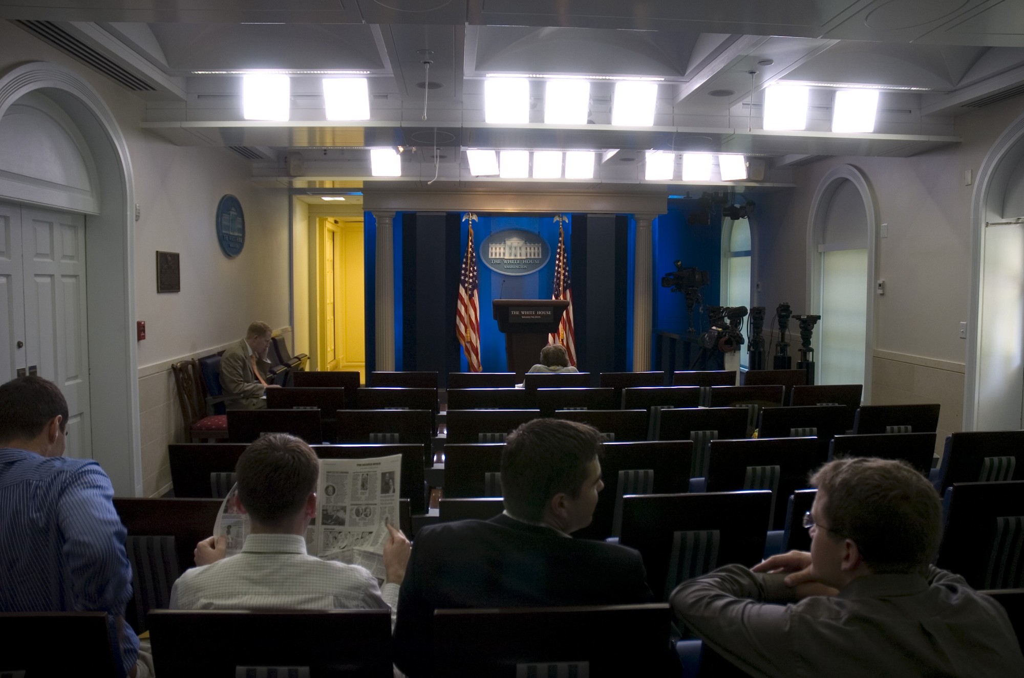 The James S. Brady Press Briefing Room in the West Wing of the White House