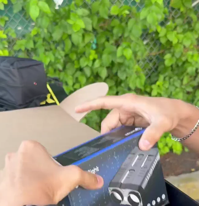 TacticalBox unboxing — revealing a TacRight Night Vision Pro monocular from a Standard TacticalBox