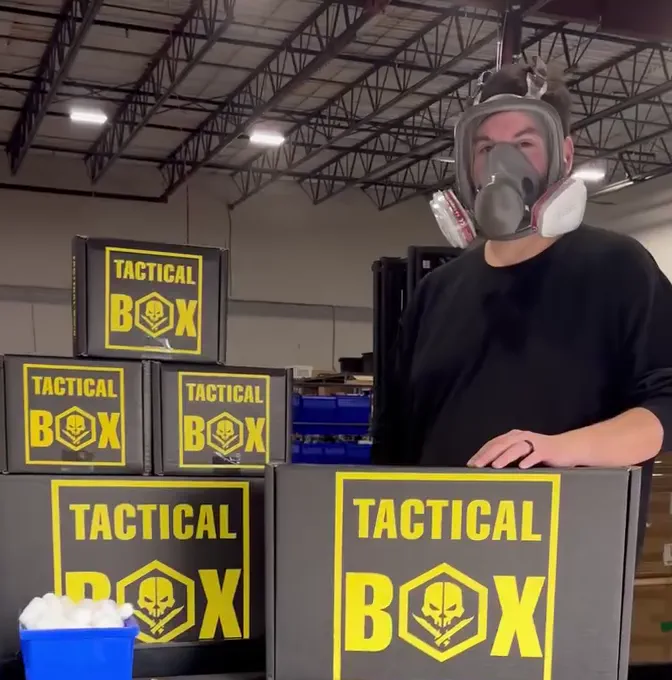 Tactical Box packed and ready to ship