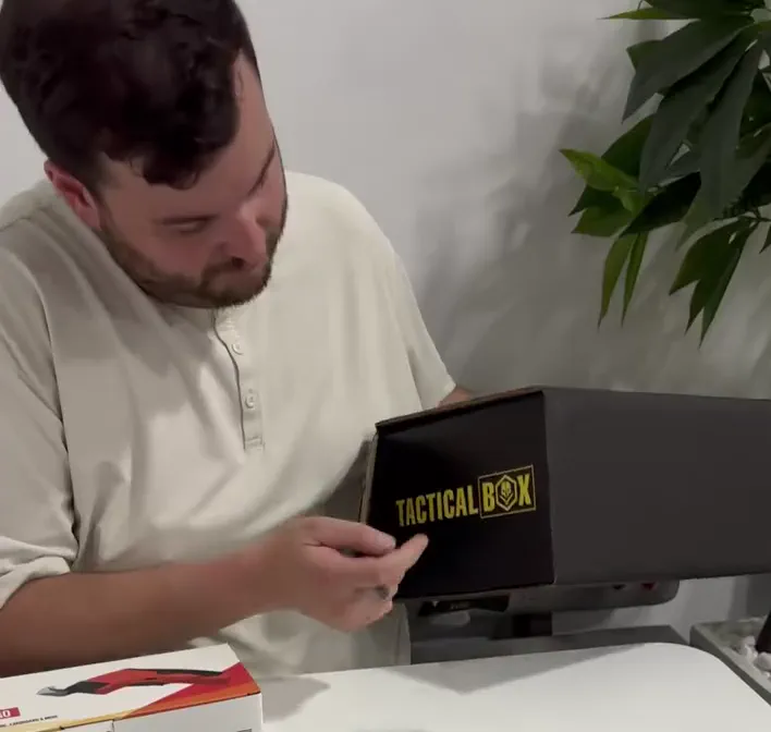 Tactical knife and tools included in the Tactical Box