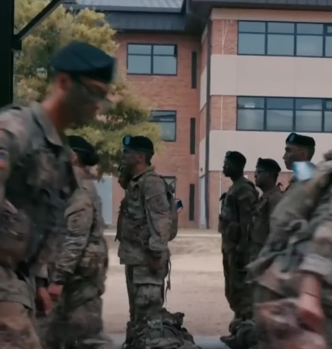 Behind-the-scenes still from the TacticalBox ad