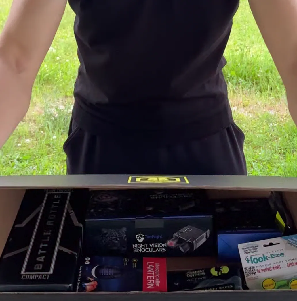 LED flashlight shown in the ad