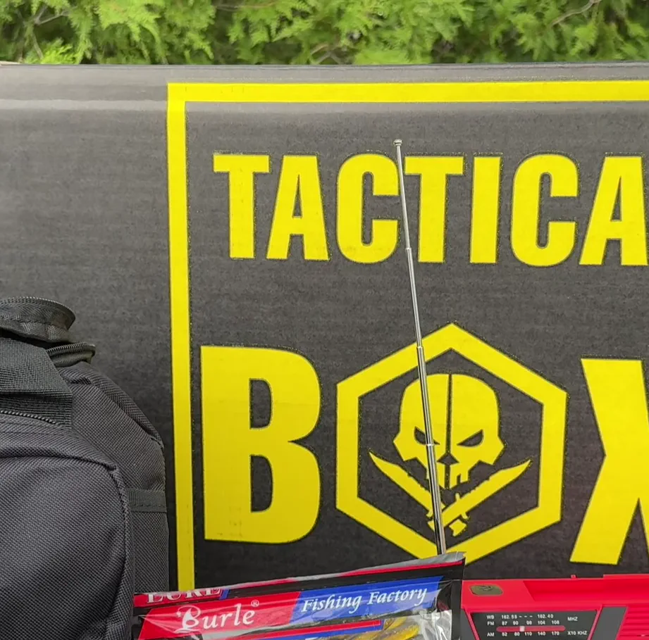 StrikePocket knife and EVATAC survival gear shown in the ad video