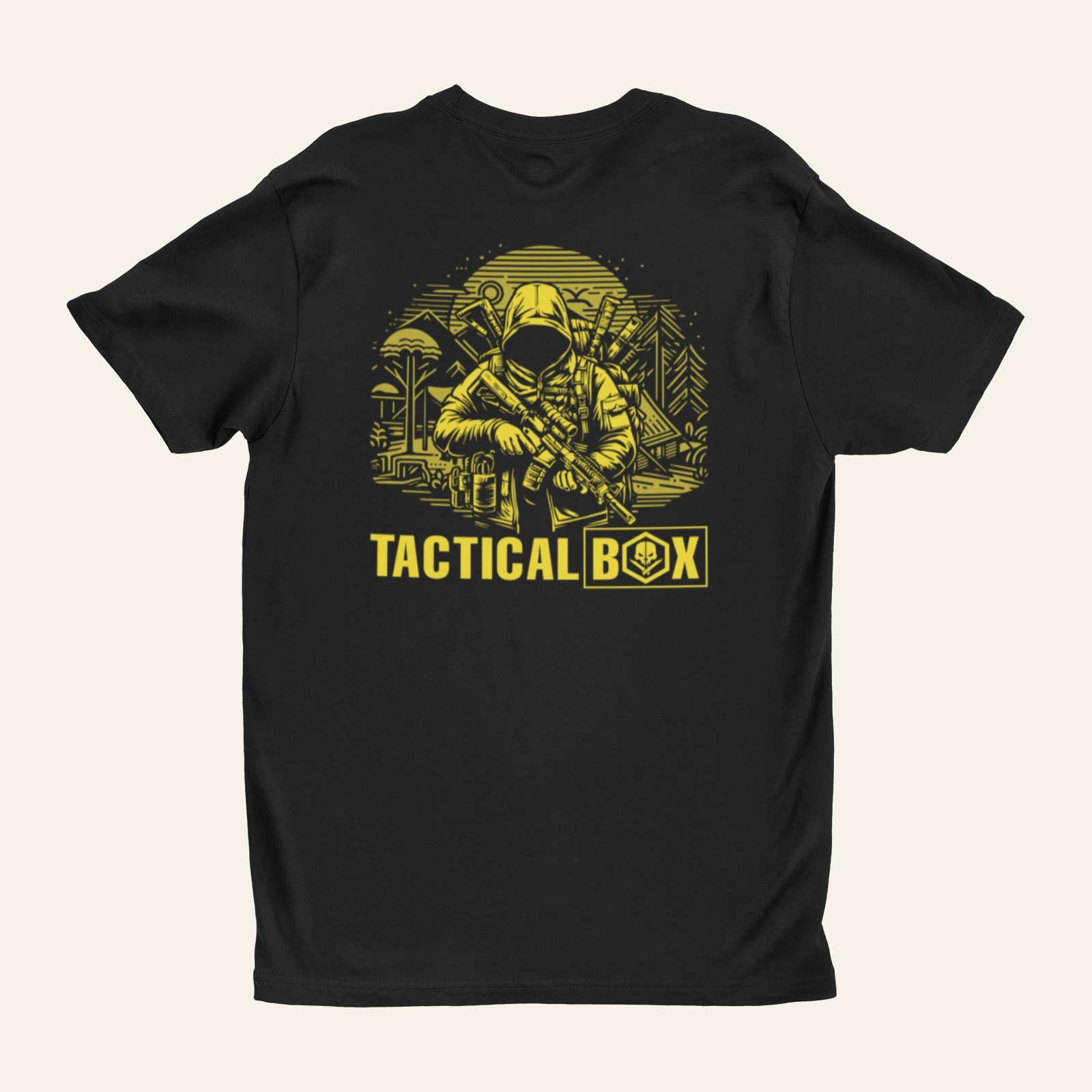 Tactical Ready T-Shirt back print laid flat