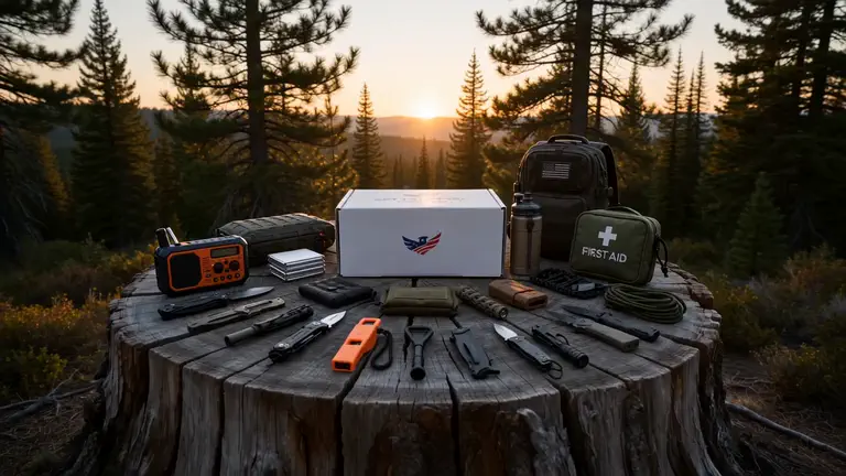 The Ultimate Surprise: example gear from a Spy + Survival Mystery Box