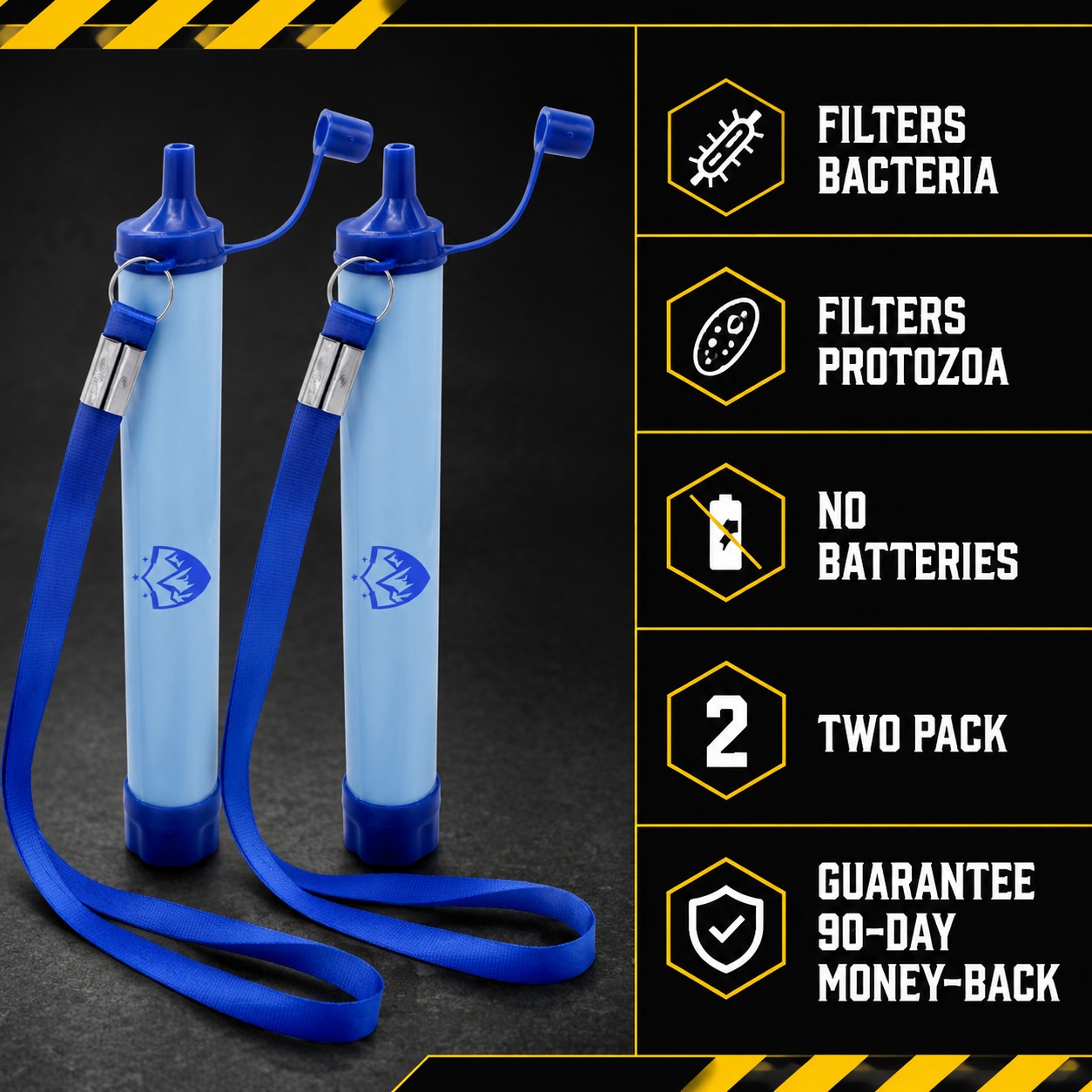 Water Filter Straw specification card