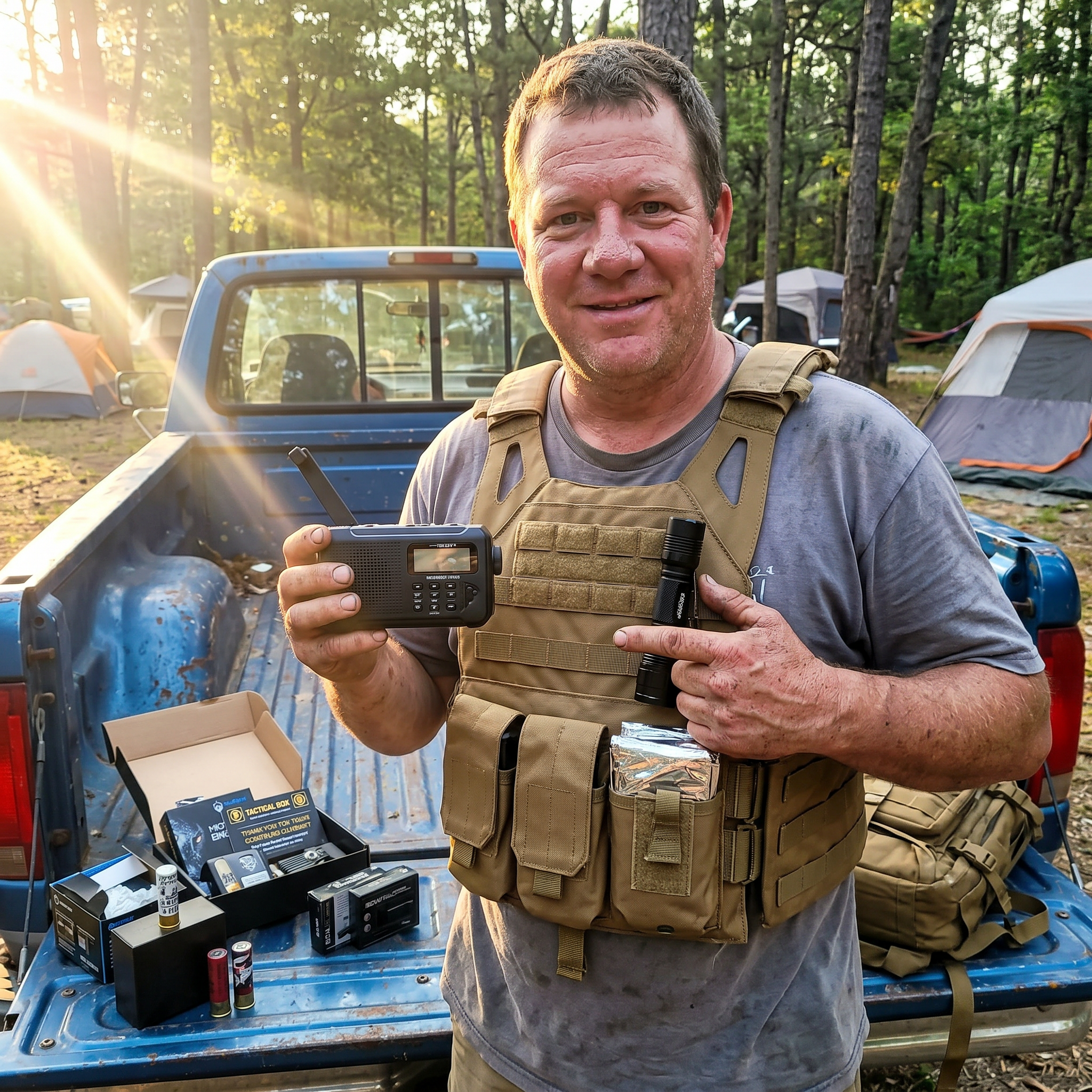 Doug D.'s 5-star TacticalBox review — wife's quarterly Premium box gift for his 50th