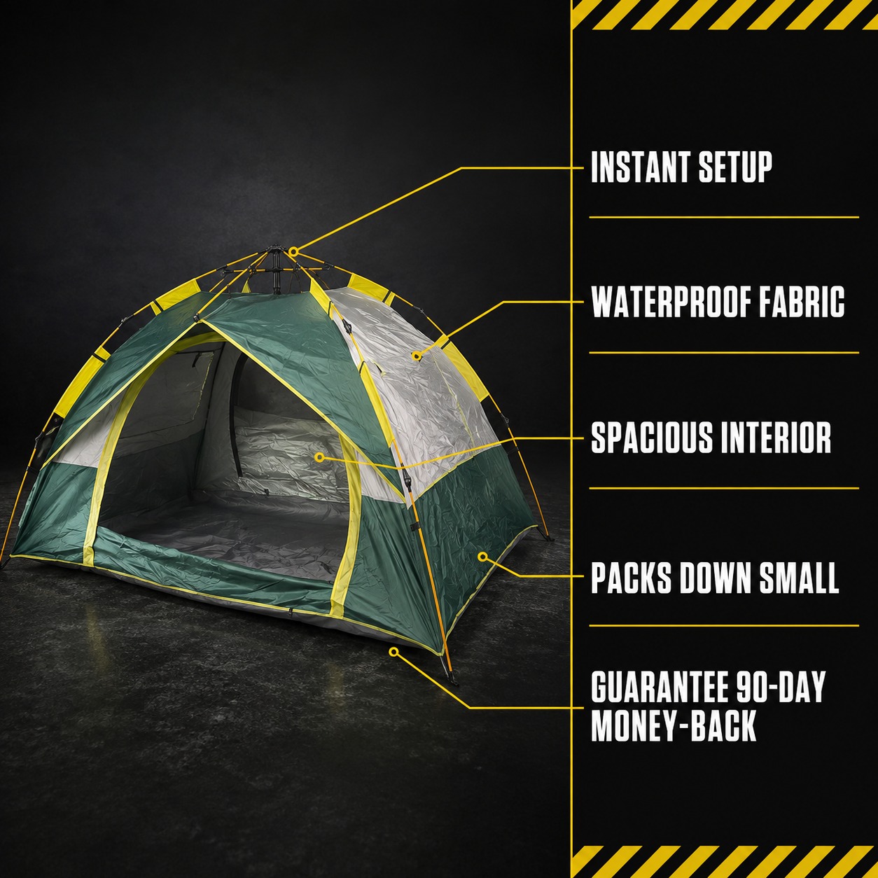 Quick Popup Tent specifications
