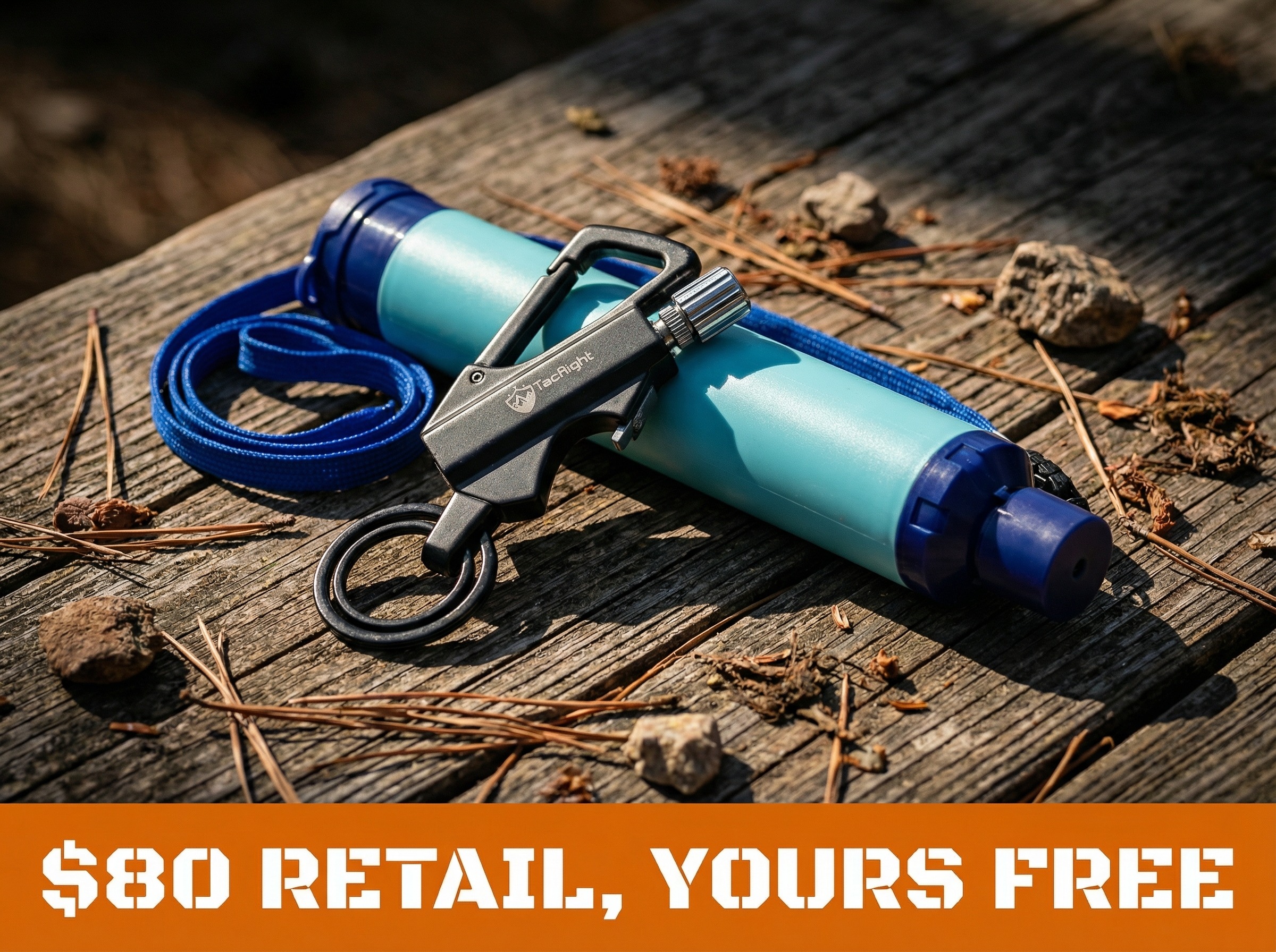 Water Filter Straw and Fire Strike